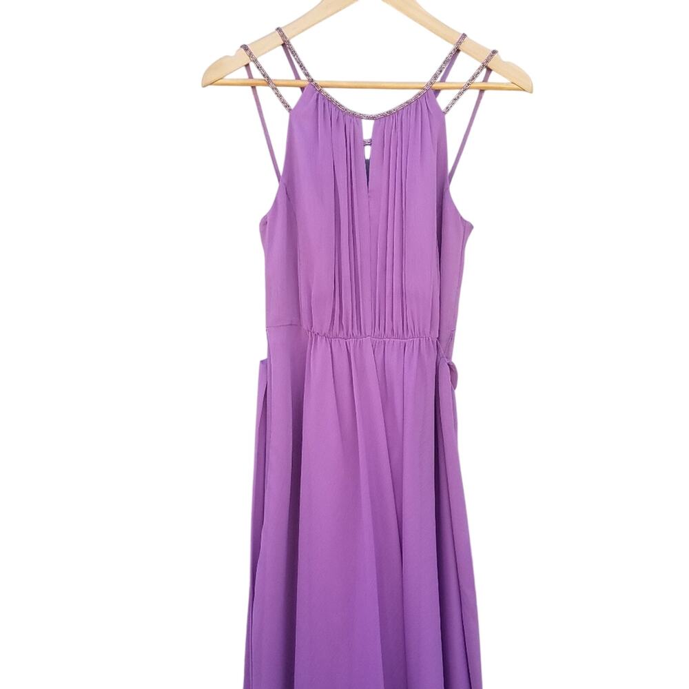 David's Bridal | Lavender Beaded Formal Dress 2 Bridal - Picture 7 of 10